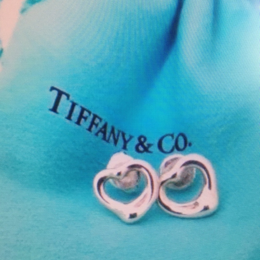 Tiffany & Co Silver Heart Earrings